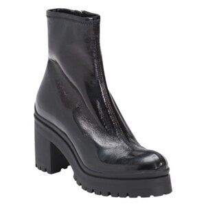 MIU MIU Made In Italy Leather Naplak Tech Stretch 1 Booties